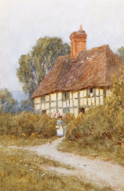 買い物に行く 作： Helen Allingham