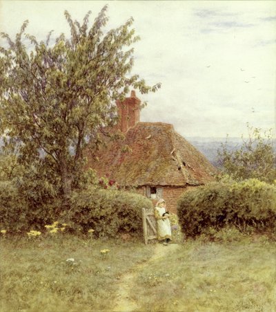 ハスルミアの近く 作： Helen Allingham