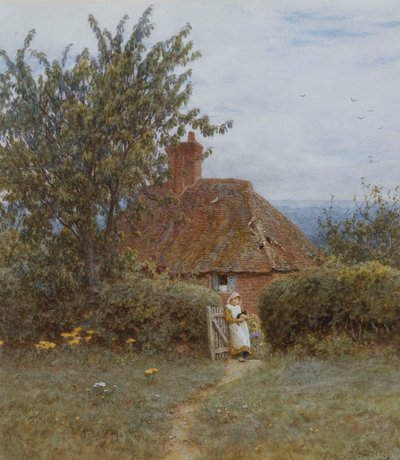 ハスルミアの近く 作： Helen Allingham