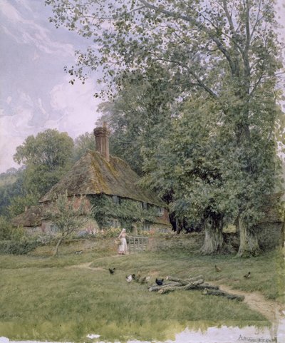 ベールウッドファーム、1891 作： Helen Allingham