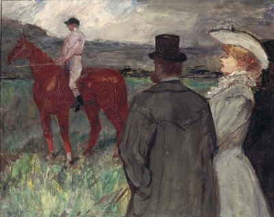 競馬場にて 作： Henri de Toulouse Lautrec