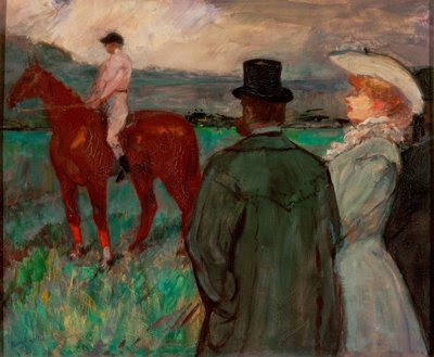 レースで 作： Henri de Toulouse Lautrec