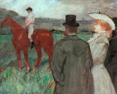 レースで 作： Henri de Toulouse Lautrec