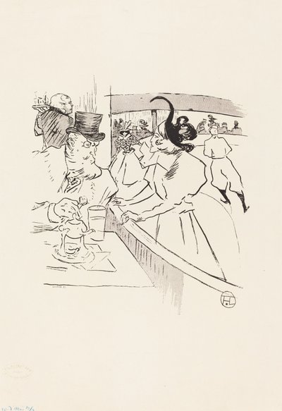 スケートのプロの美しさで 作： Henri de Toulouse Lautrec