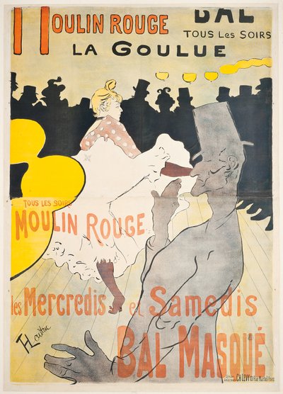 ムーラン・ルージュ・ラ・グール 作： Henri de Toulouse Lautrec