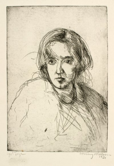 女性の肖像画 作： Henry Nielsen