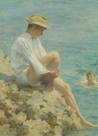 男の子の入浴 作： Henry Scott Tuke