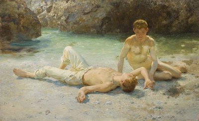 昼の暑さ 作： Henry Scott Tuke