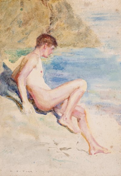 1910年の海水浴客 作： Henry Scott Tuke