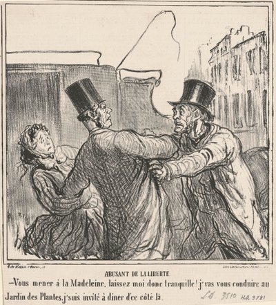 自由の乱用 作： Honoré Daumier