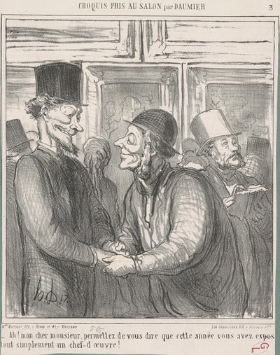 ああ！ 親愛なる先生、お許しください... 作： Honoré Daumier