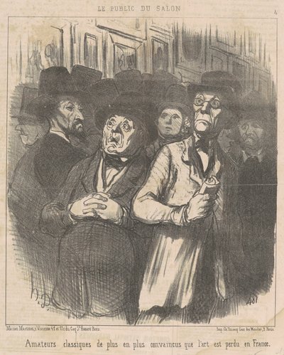 古典的なアマチュア...納得... 作： Honoré Daumier