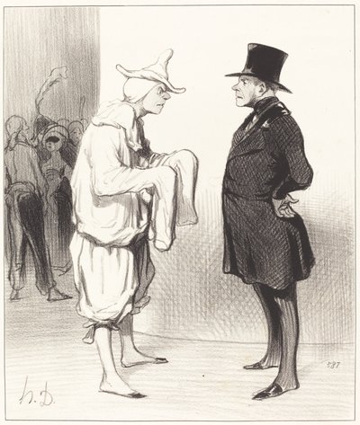 外野手ニンジン 作： Honoré Daumier