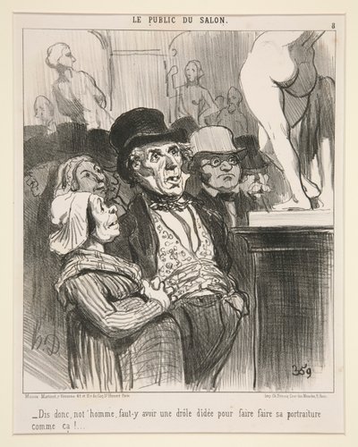 ダメって言って 作： Honoré Daumier