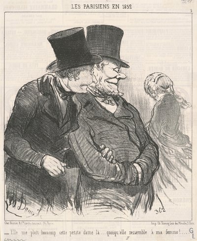 私は彼女が大好きです ... 作： Honoré Daumier