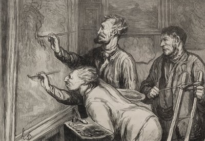 最後の仕上げ 作： Honoré Daumier