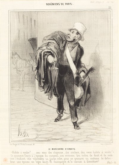 洋服商人 作： Honoré Daumier