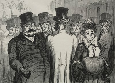 Boulevard des Italiens。 作： Honoré Daumier