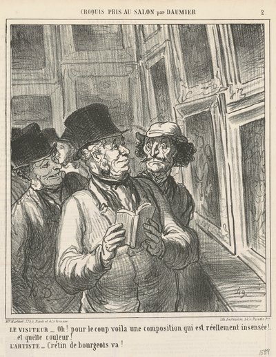 訪問者 ... 作： Honoré Daumier