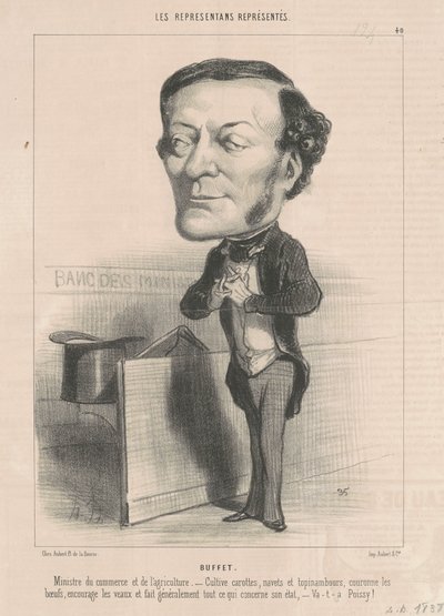 ルイ・ジョセフ・ビュッフェ 作： Honoré Daumier