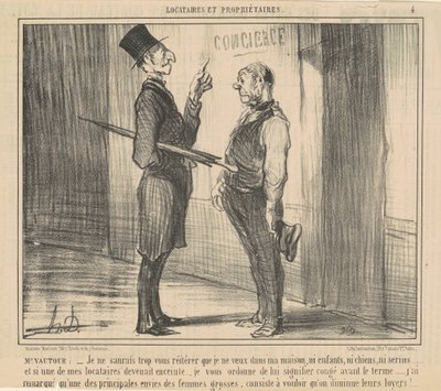 ヴォートゥール氏: はっきりとは言えませんが… 作： Honoré Daumier