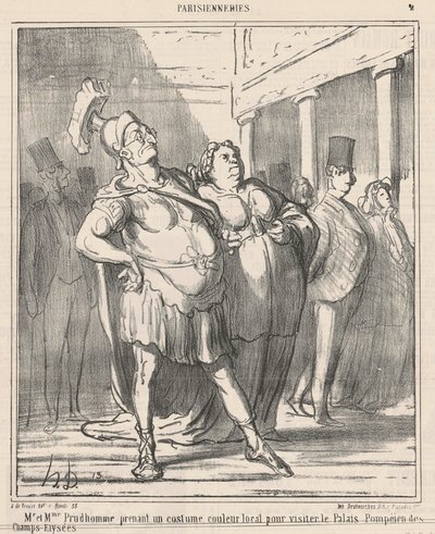 プルドム夫妻が... 作： Honoré Daumier