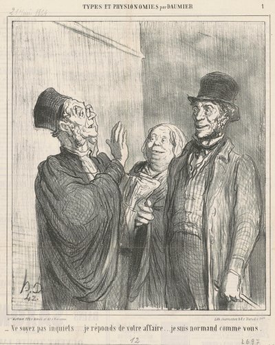 心配しないで... 作： Honoré Daumier