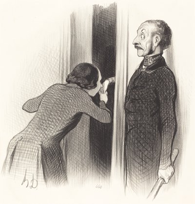 とても幸せな恋人 作： Honoré Daumier