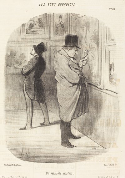 真のアマチュア 作： Honoré Daumier