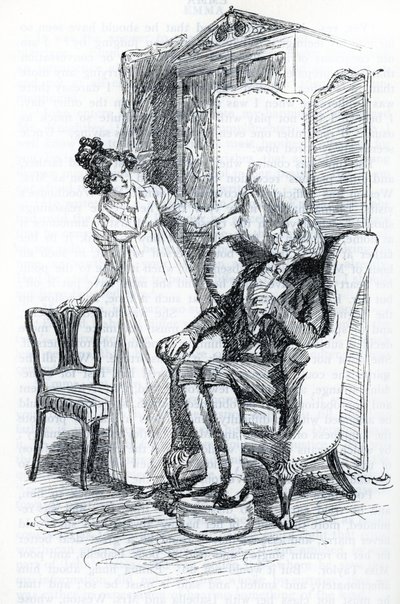 "Emma et Mr Knightley" (イラスト) 作： Hugh Thomson