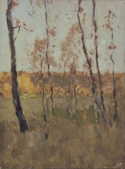 秋、1896 作： Isaak Ilyich Levitan