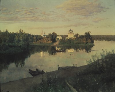 イブニング・リンギング、1892 作： Isaak Ilyich Levitan