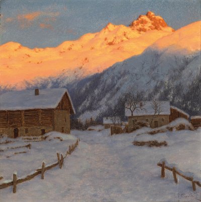 山の夜、オートサボア 作： Ivan Fedorovich Choultse