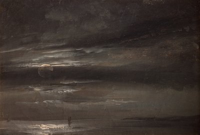 海の月明かり 作： Johan Christian Dahl