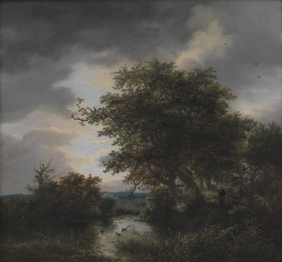 池のそばの樫の木 作： Jacob van Ruisdael