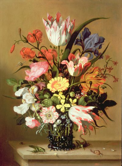 花瓶の花、1635 作： Jacob Marrel