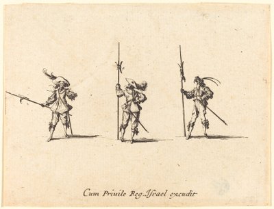 ハルバードでドリル 作： Jacques Callot