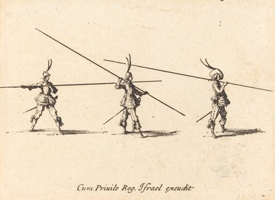 傾斜したパイクでドリル 作： Jacques Callot