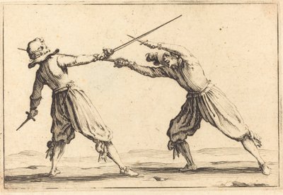 剣と短剣の決闘 作： Jacques Callot