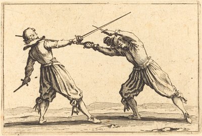 剣と短剣の決闘 作： Jacques Callot