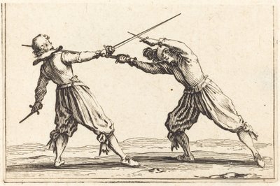 剣と短剣の決闘 作： Jacques Callot