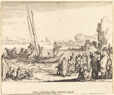 男性のフィッシャー 作： Jacques Callot