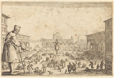 SS広場。 アナウンス、フィレンツェ 作： Jacques Callot