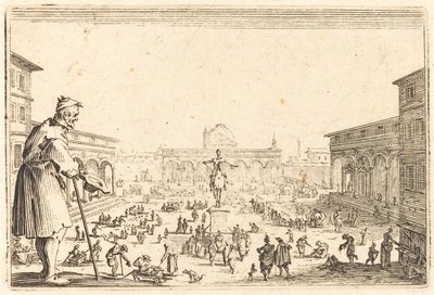 SS広場。 アナウンス、フィレンツェ 作： Jacques Callot