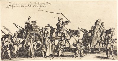 ボヘミア人の行進：後衛 作： Jacques Callot