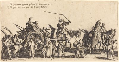 ボヘミア人の行進：後衛 作： Jacques Callot