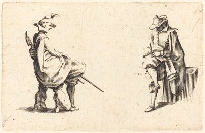 2 つの着席図 作： Jacques Callot