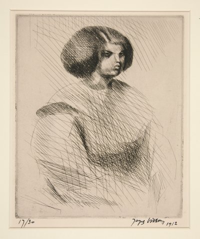 La petite mul?tresse (Young Mulatto) 作： Jacques Villon