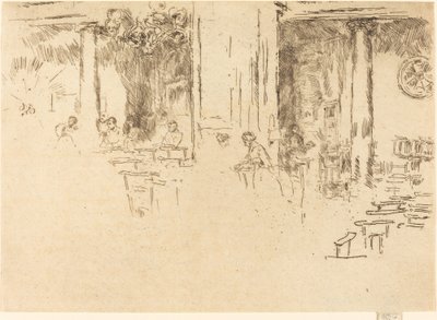 教会、ブリュッセル、1887年。 作： James Abbott McNeill Whistler