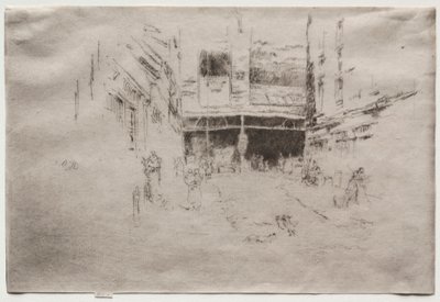 服の交換、その1。 作： James Abbott McNeill Whistler